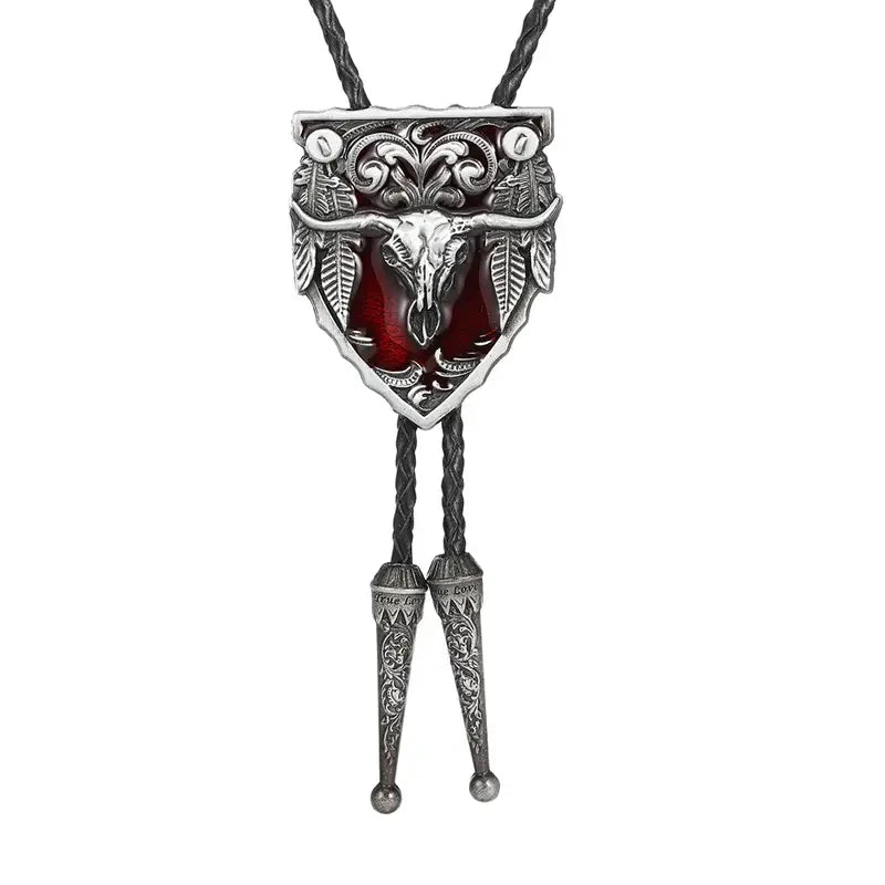 Corbata Vaquera Bolo Tie Cabeza de Toro Western Premium