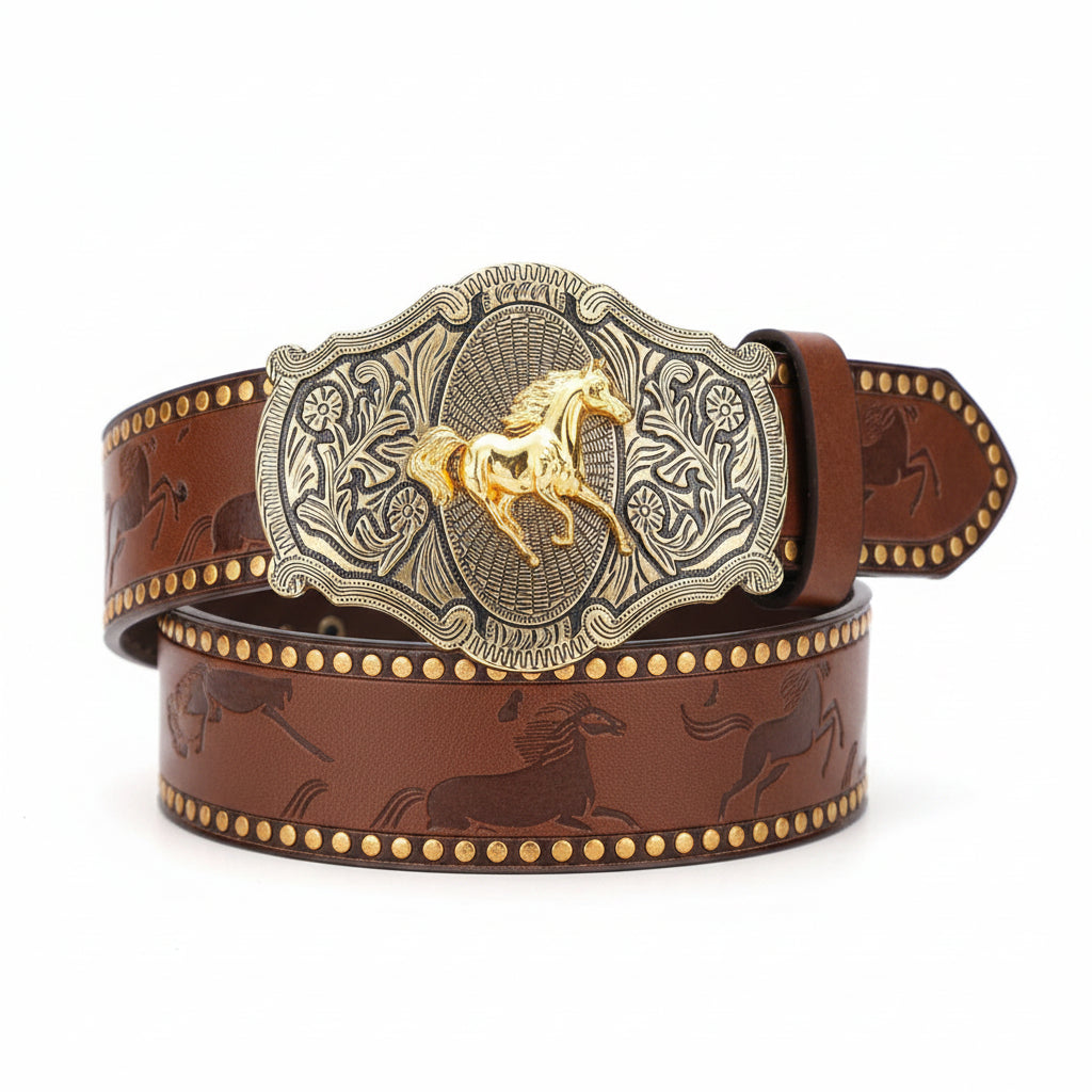 Cinturón Caballero Western Retro