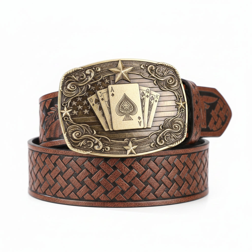 Cinturón Western Retro Denim