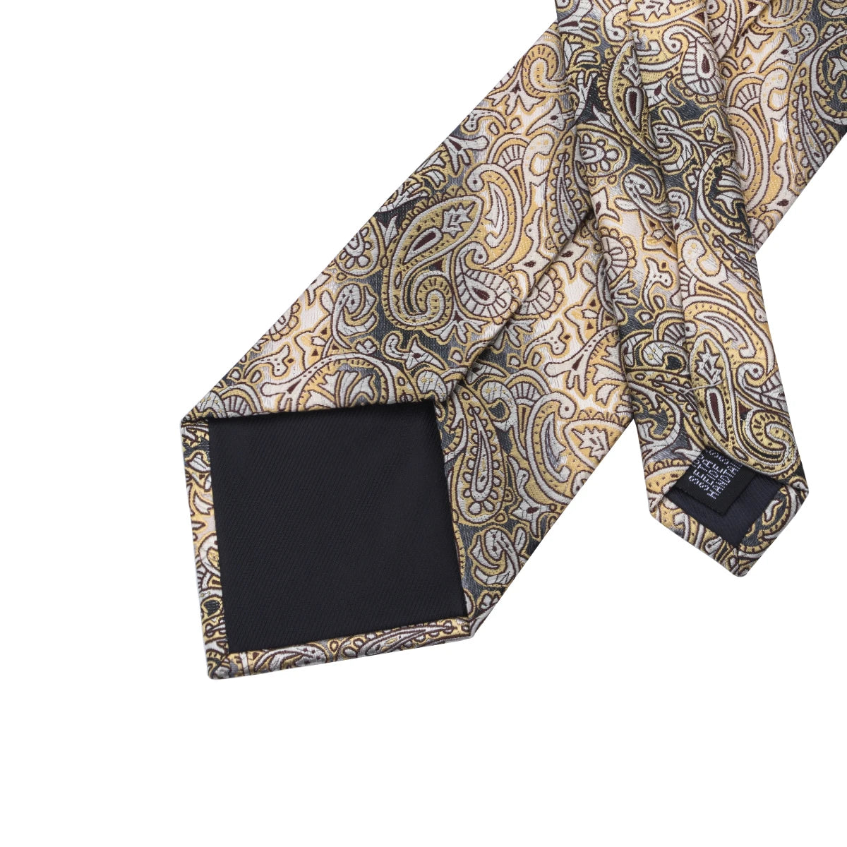 Set de Corbata "Oro del Imperio" Paisley para Caballero – 6 Piezas