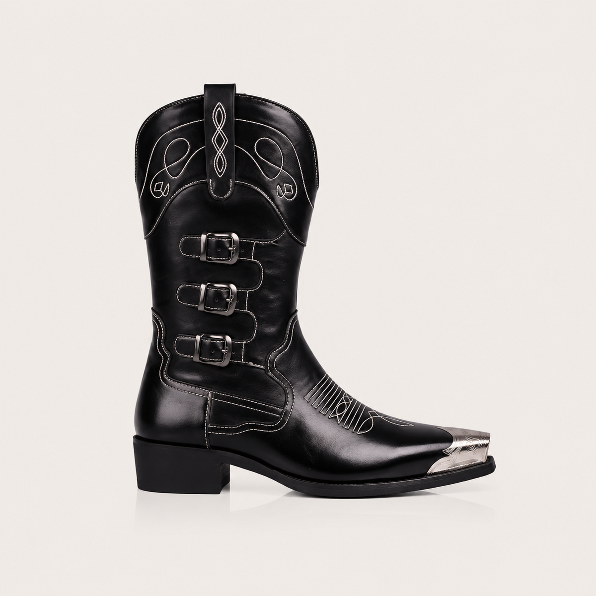 Botas Vaqueras "Senda Real" Western de Media Caña con Bordado