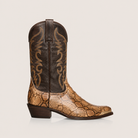Botas Vaqueras "Serpiente Brava" – Cowboy Western de Media Caña