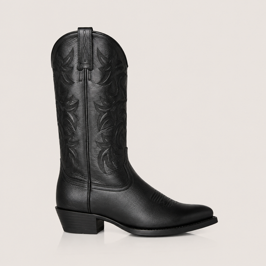 Botas Vaqueras Bordadas de Media Caña