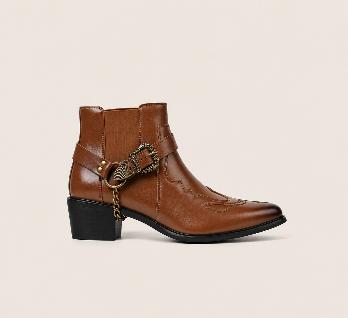 Botas Western de Tobillo con Punta Afilada