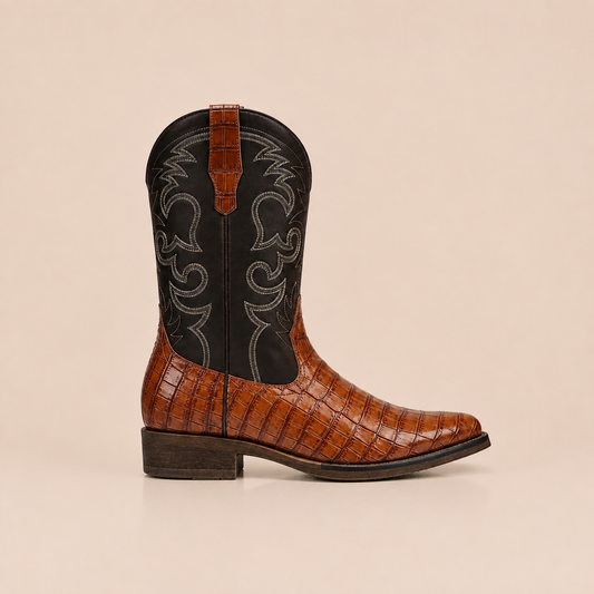 Botas Vaqueras Corazón Ranchero para Hombre – Cowboy Clásicas Bordadas