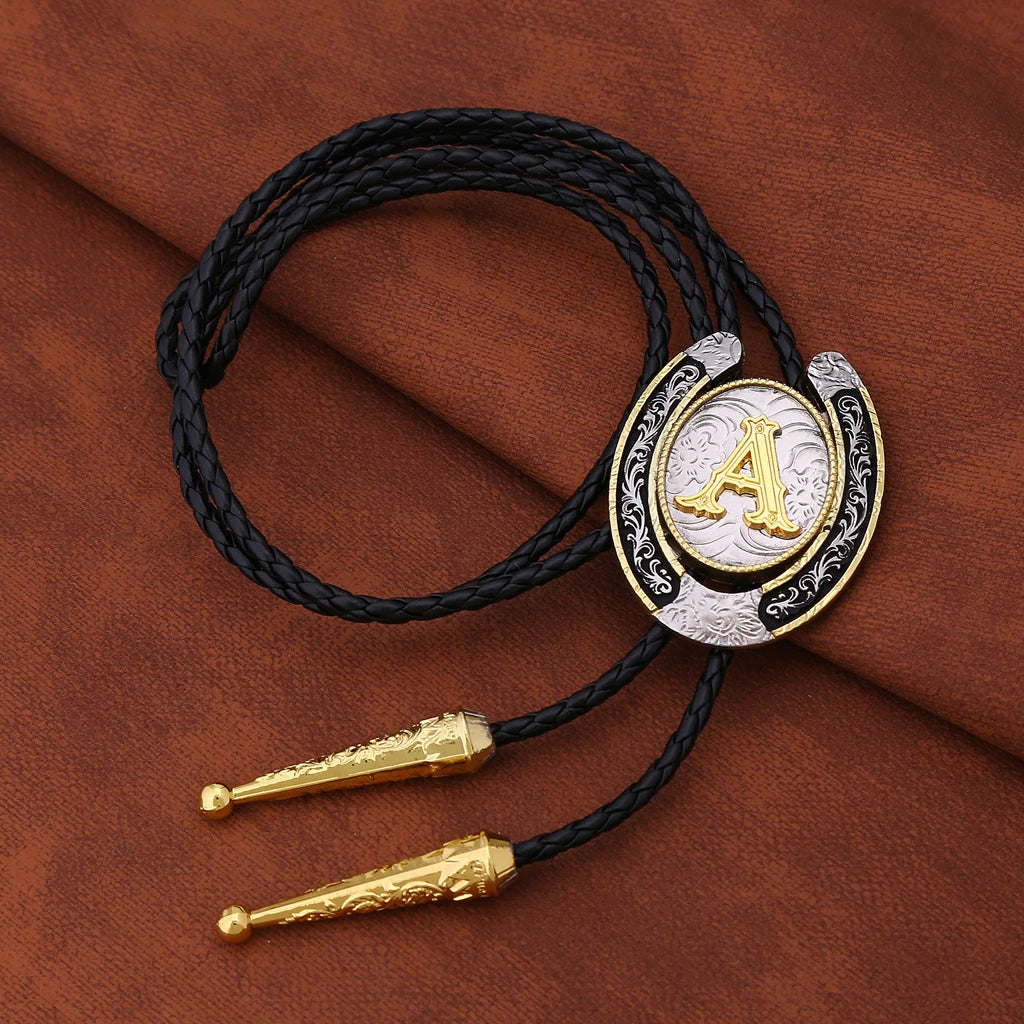 Corbata Vaquera "Herradura del Oeste" Bolo Tie Western Cowboy