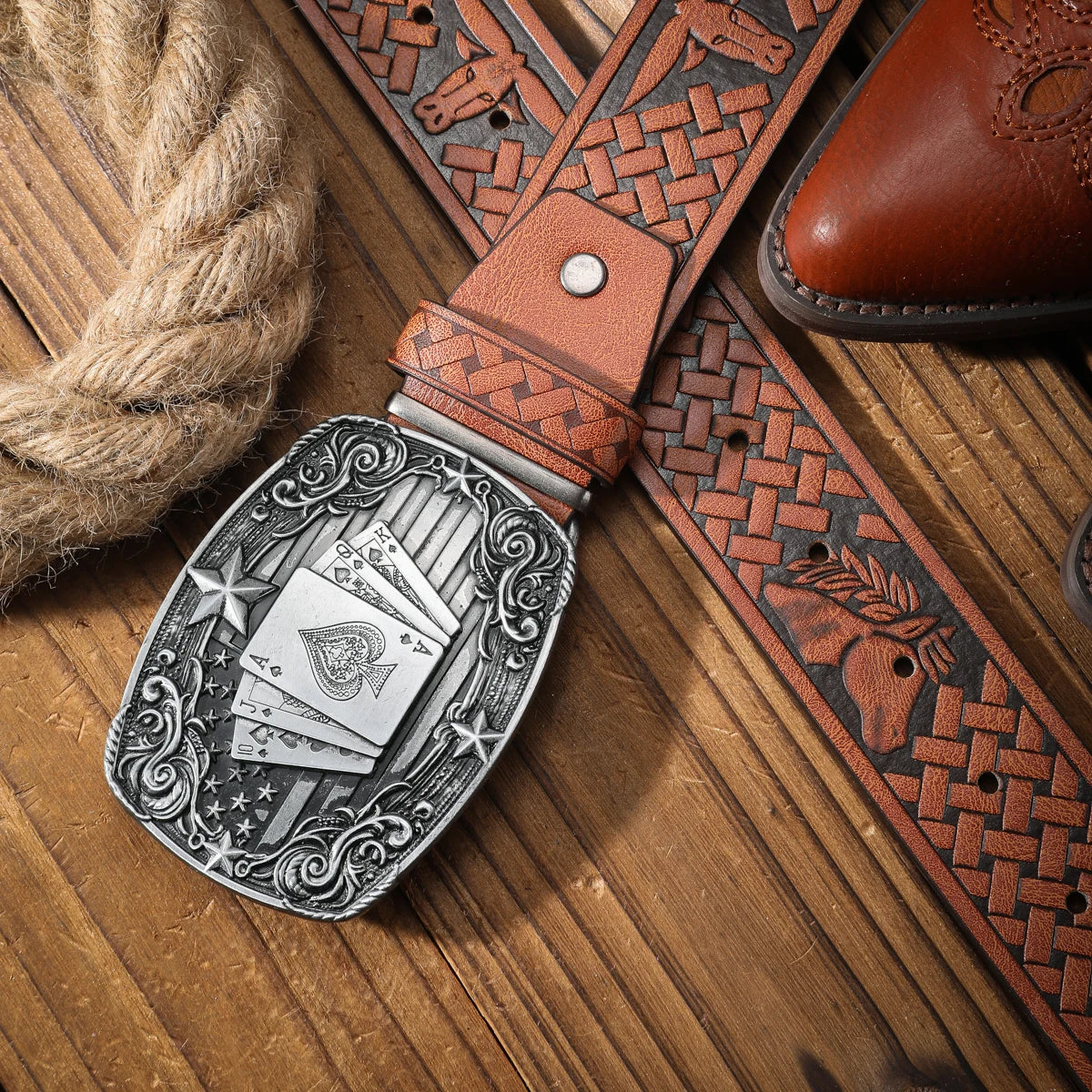 Cinturón Western Retro Denim