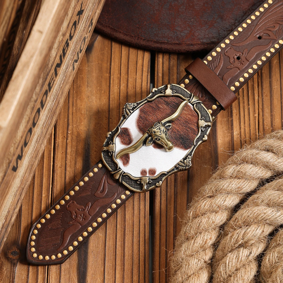Cinturón Cowboy Denim Vintage | Estilo Western para el Día a Día
