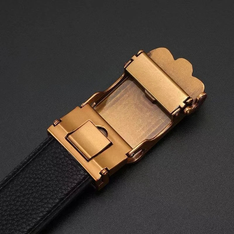 Cinturón Caballero Legendario – Hebilla Automática con Diseño Dragón