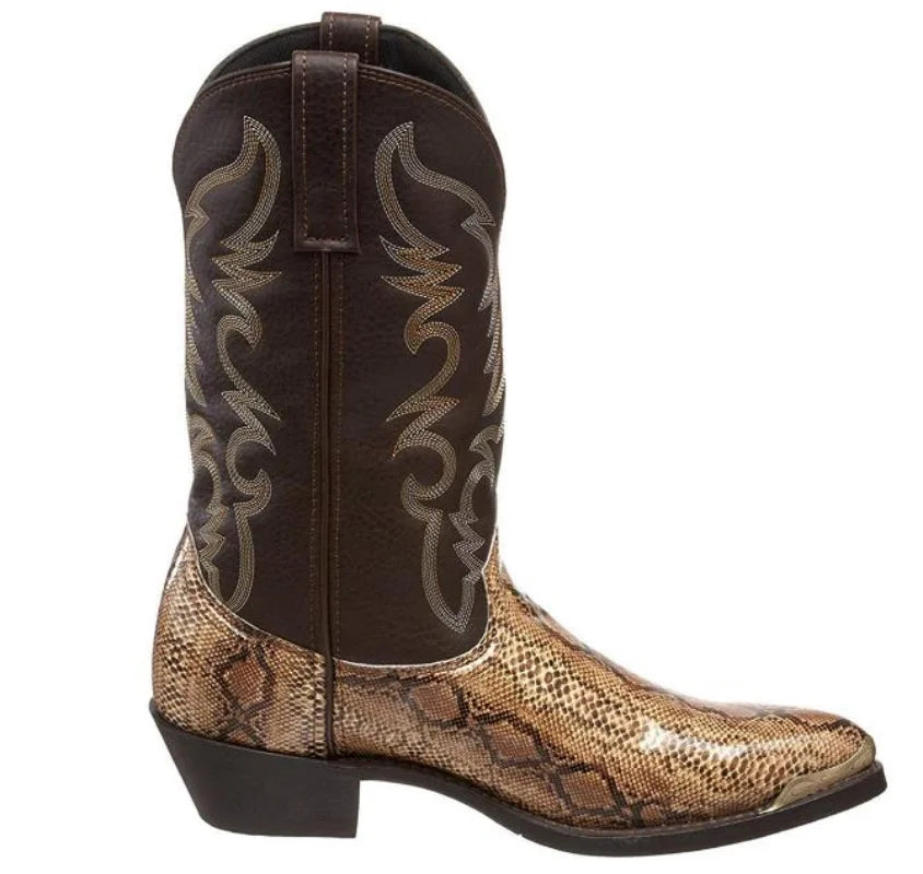 Botas Vaqueras "Serpiente Brava" – Cowboy Western de Media Caña