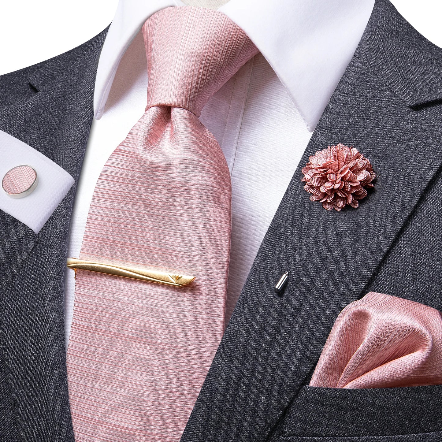 Set de Corbata "Oro del Imperio" Paisley para Caballero – 6 Piezas