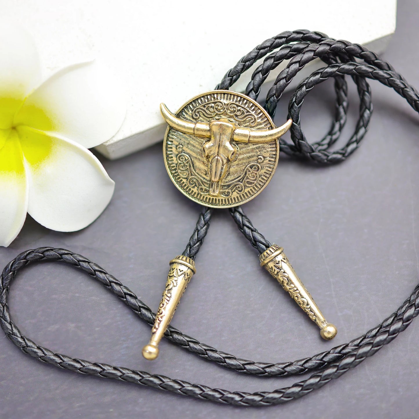 Corbata Vaquera Bolo Tie Toro Vintage Premium