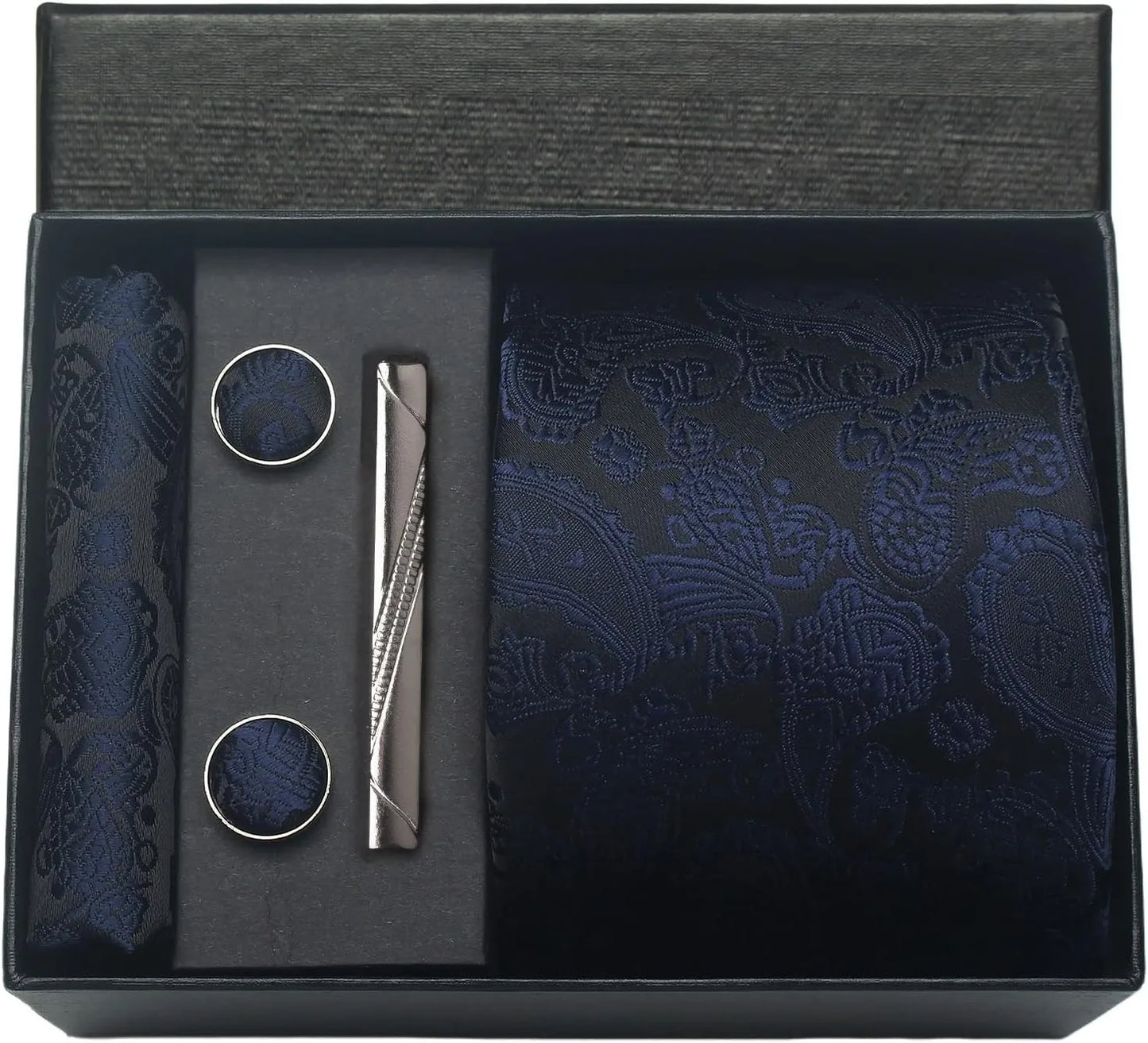 Set de Corbata Nobleza Real Paisley de Seda para Caballero – 5 Piezas