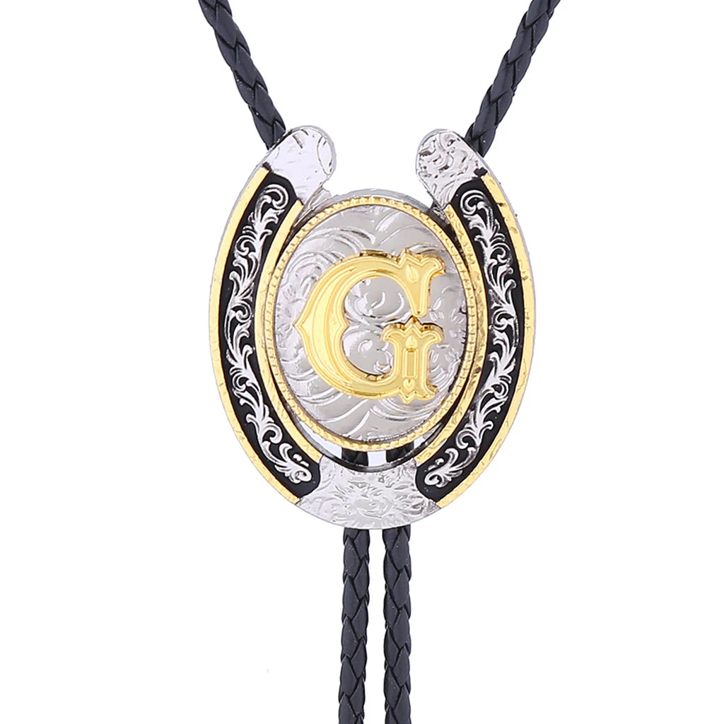 Corbata Vaquera "Herradura del Oeste" Bolo Tie Western Cowboy