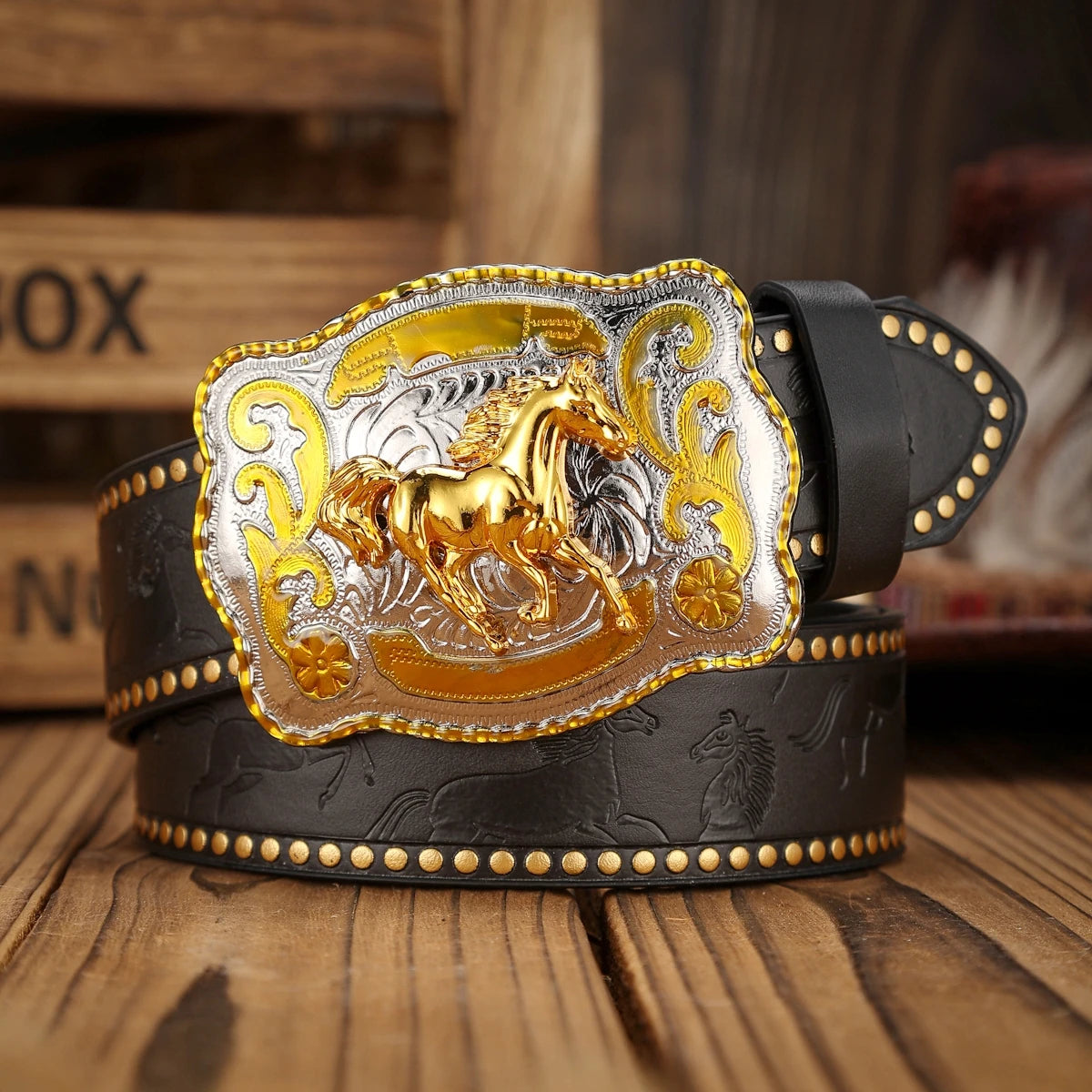 Cinturón Vaquero Heritage con Hebilla Clásica | Estilo Western Retro