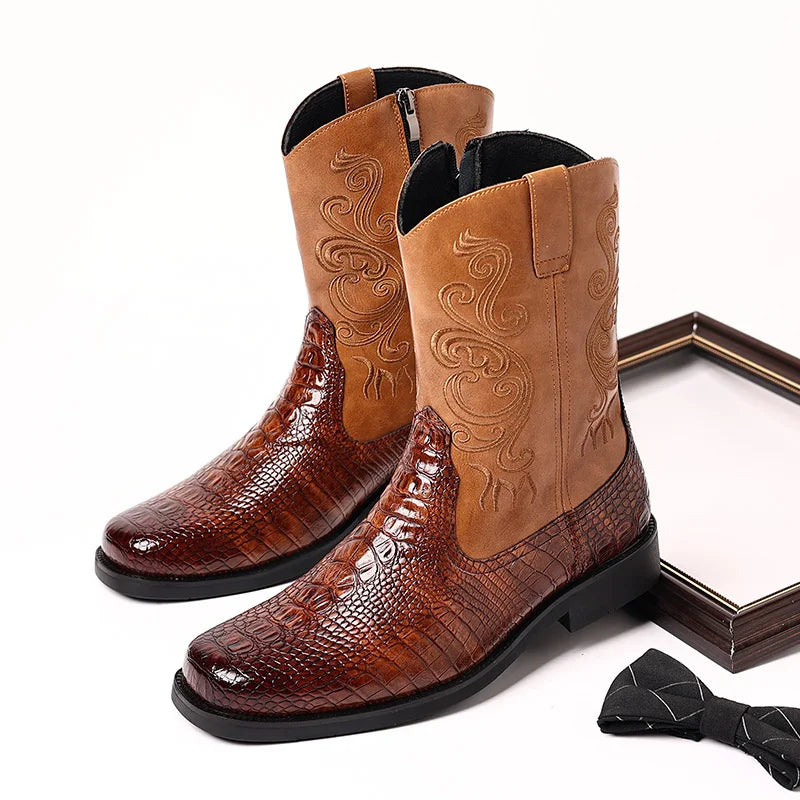 Botas Vaqueras Jinete Imperial para Hombre – Estilo Ecuestre Vintage