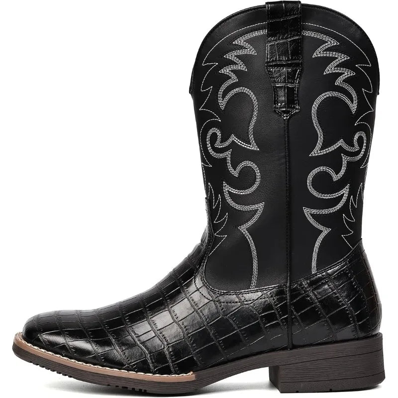 Botas Vaqueras Corazón Ranchero para Hombre – Cowboy Clásicas Bordadas