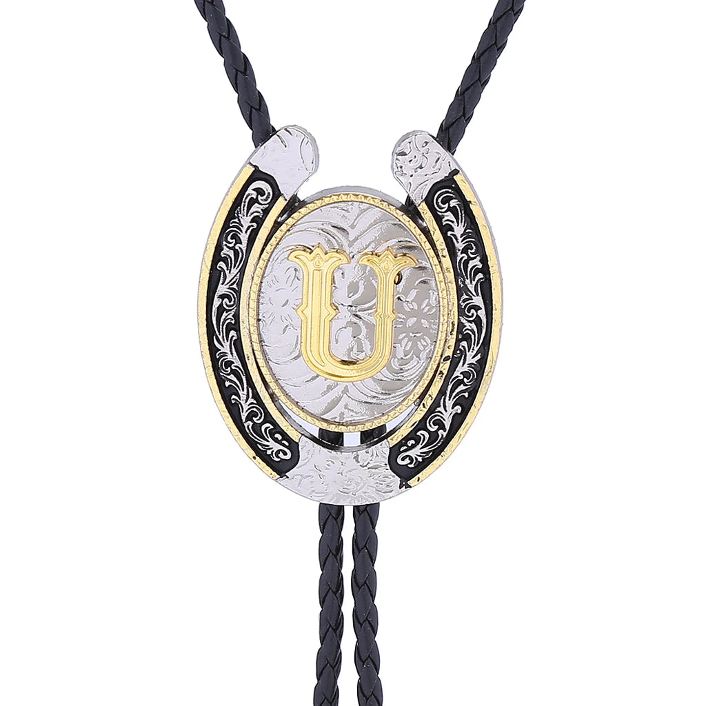 Corbata Vaquera "Herradura del Oeste" Bolo Tie Western Cowboy
