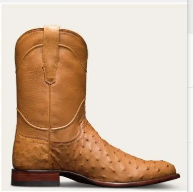Botas Vaqueras Fortaleza Bravo para Hombre – Estilo Western con Cremallera Lateral