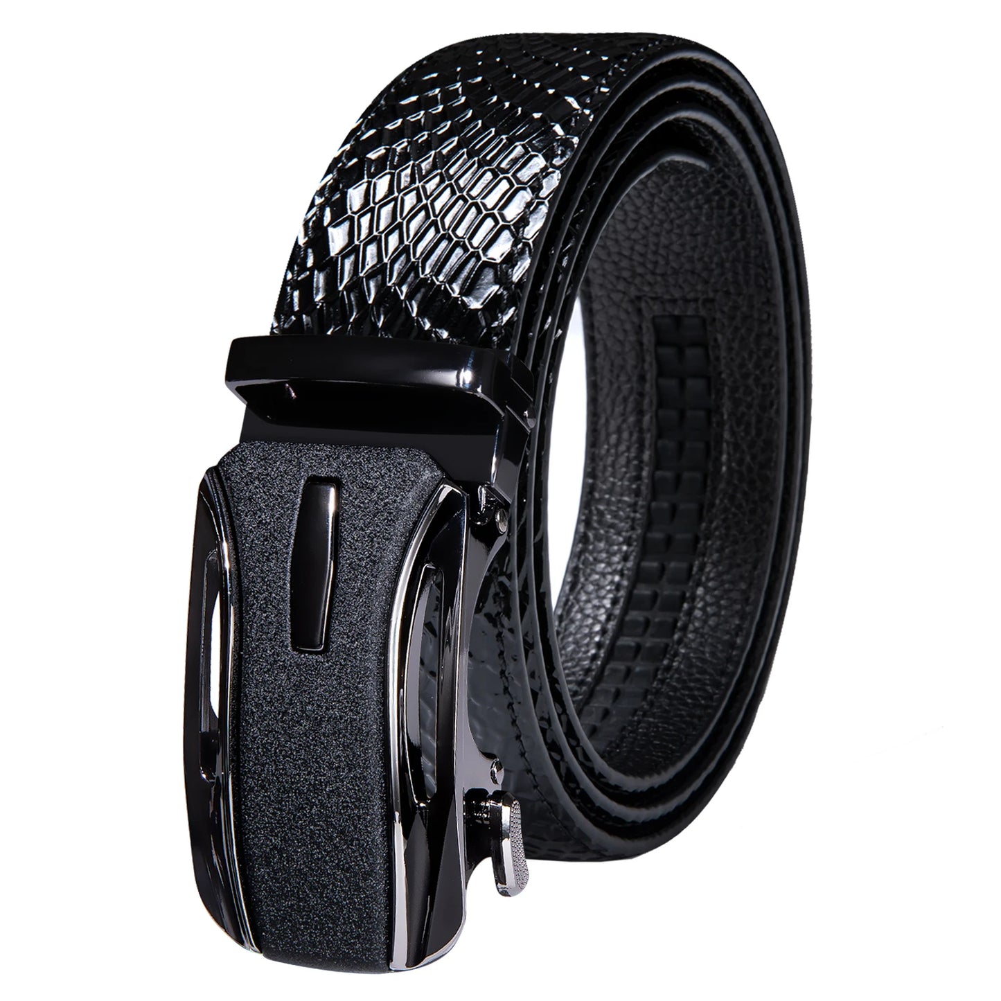 Cinturón Caballero Supremo – Cuero Genuino con Hebilla Automática
