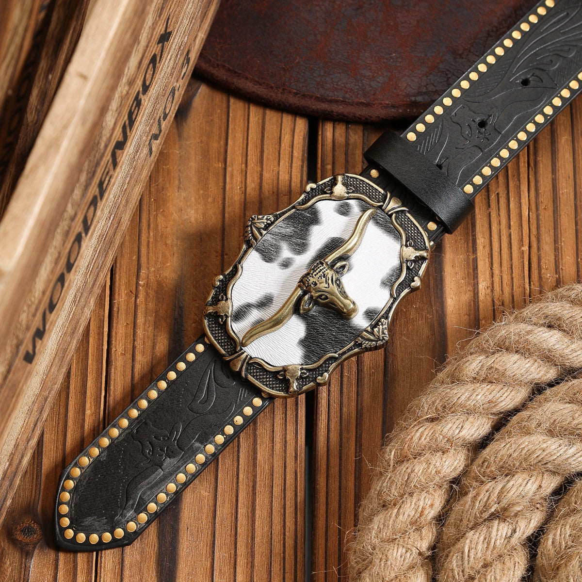 Cinturón Cowboy Denim Vintage | Estilo Western para el Día a Día