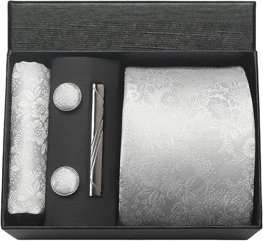 Set de Corbata Nobleza Real Paisley de Seda para Caballero – 5 Piezas