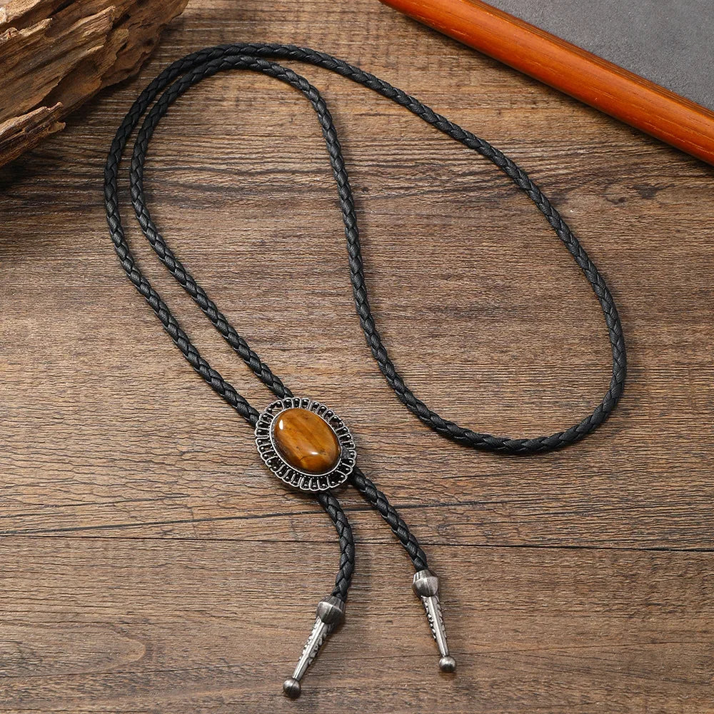 Corbata Vaquera "Oro del Rodeo" Bolo Tie Cowboy con Cabeza de Toro