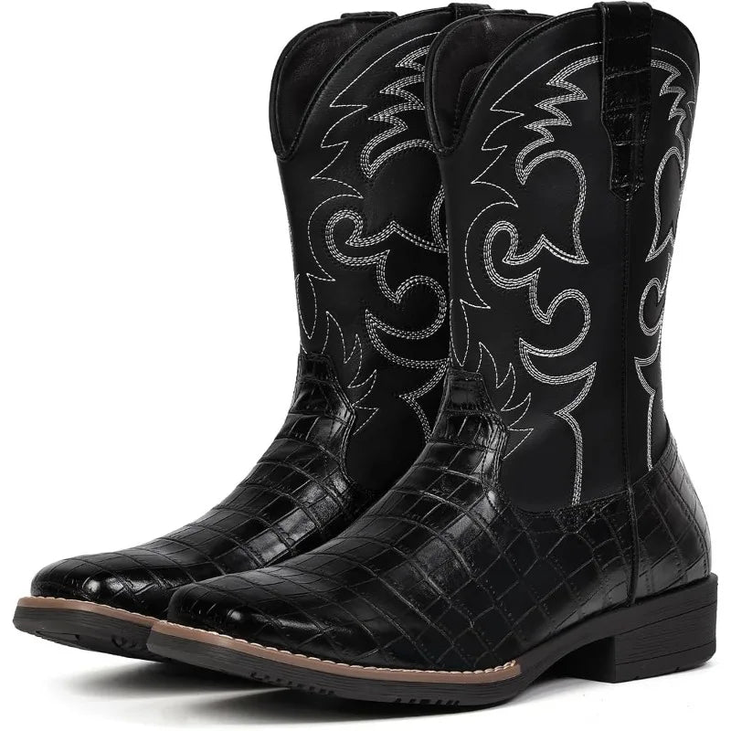 Botas Vaqueras Corazón Ranchero para Hombre – Cowboy Clásicas Bordadas