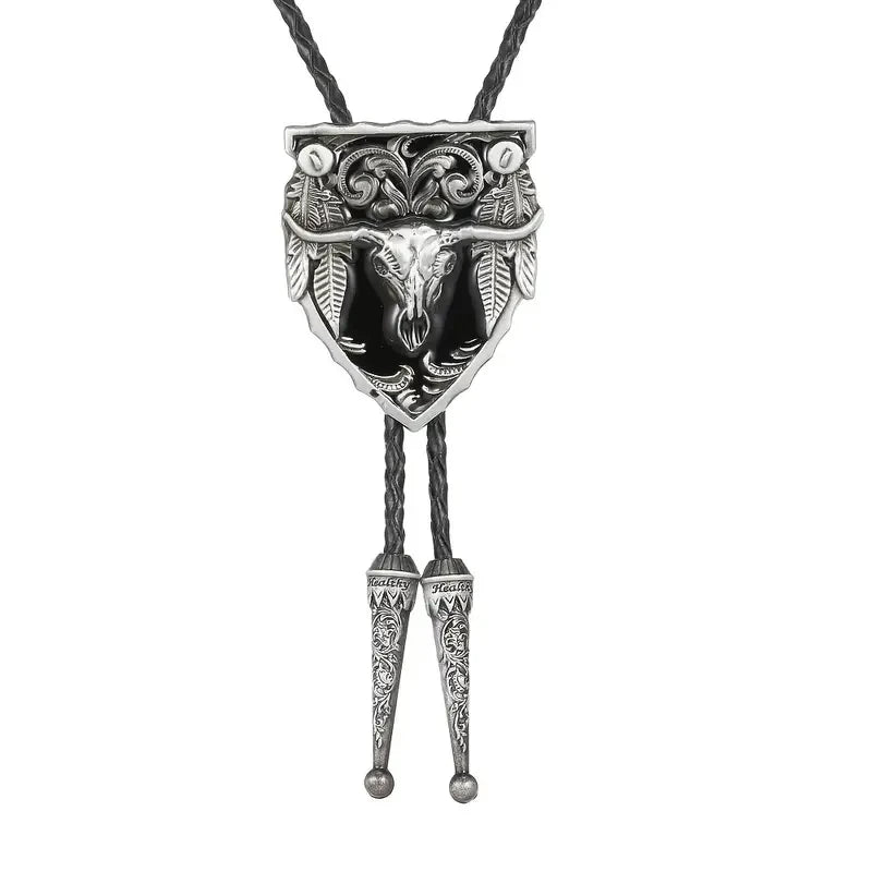 Corbata Vaquera Bolo Tie Cabeza de Toro Western Premium