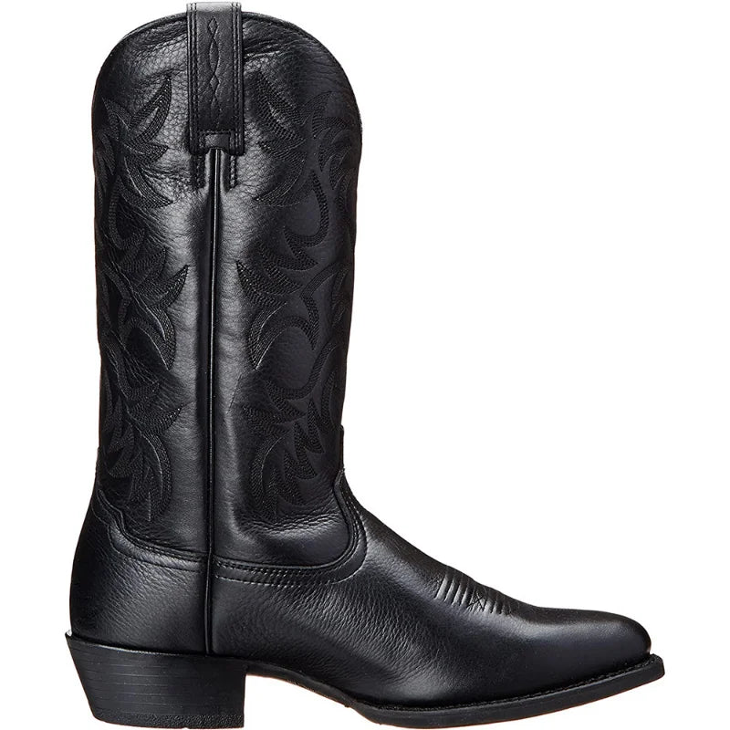 Botas Vaqueras Bordadas de Media Caña