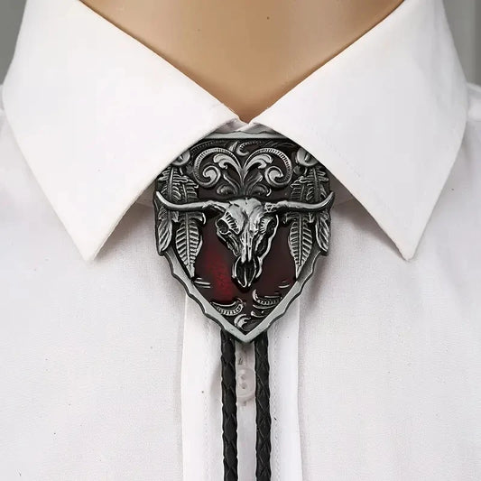 Corbata Vaquera Bolo Tie Cabeza de Toro Western Premium