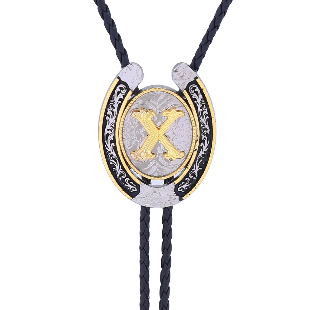 Corbata Vaquera "Herradura del Oeste" Bolo Tie Western Cowboy