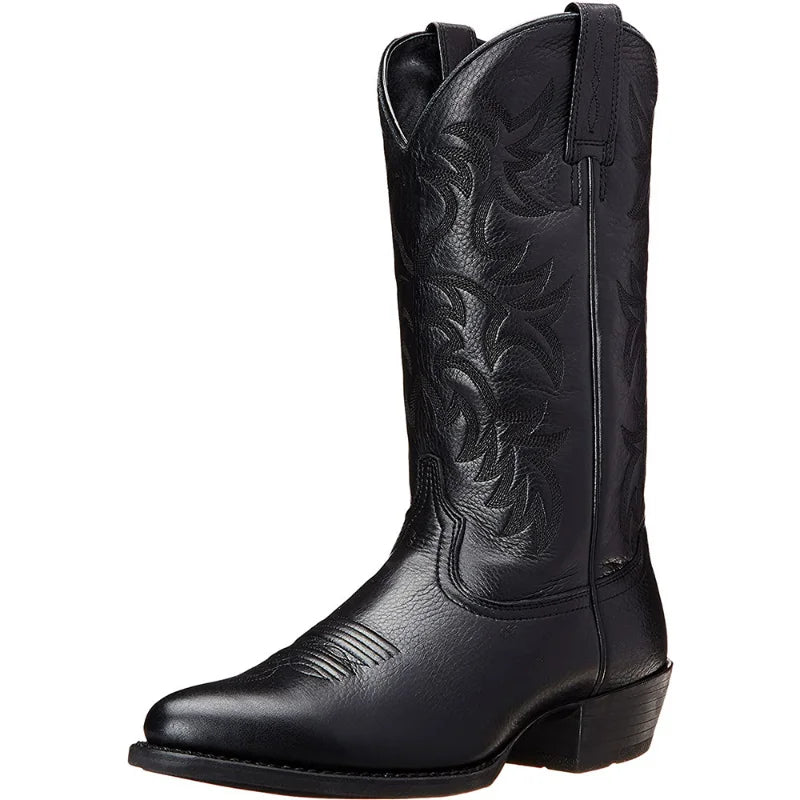 Botas Vaqueras Bordadas de Media Caña