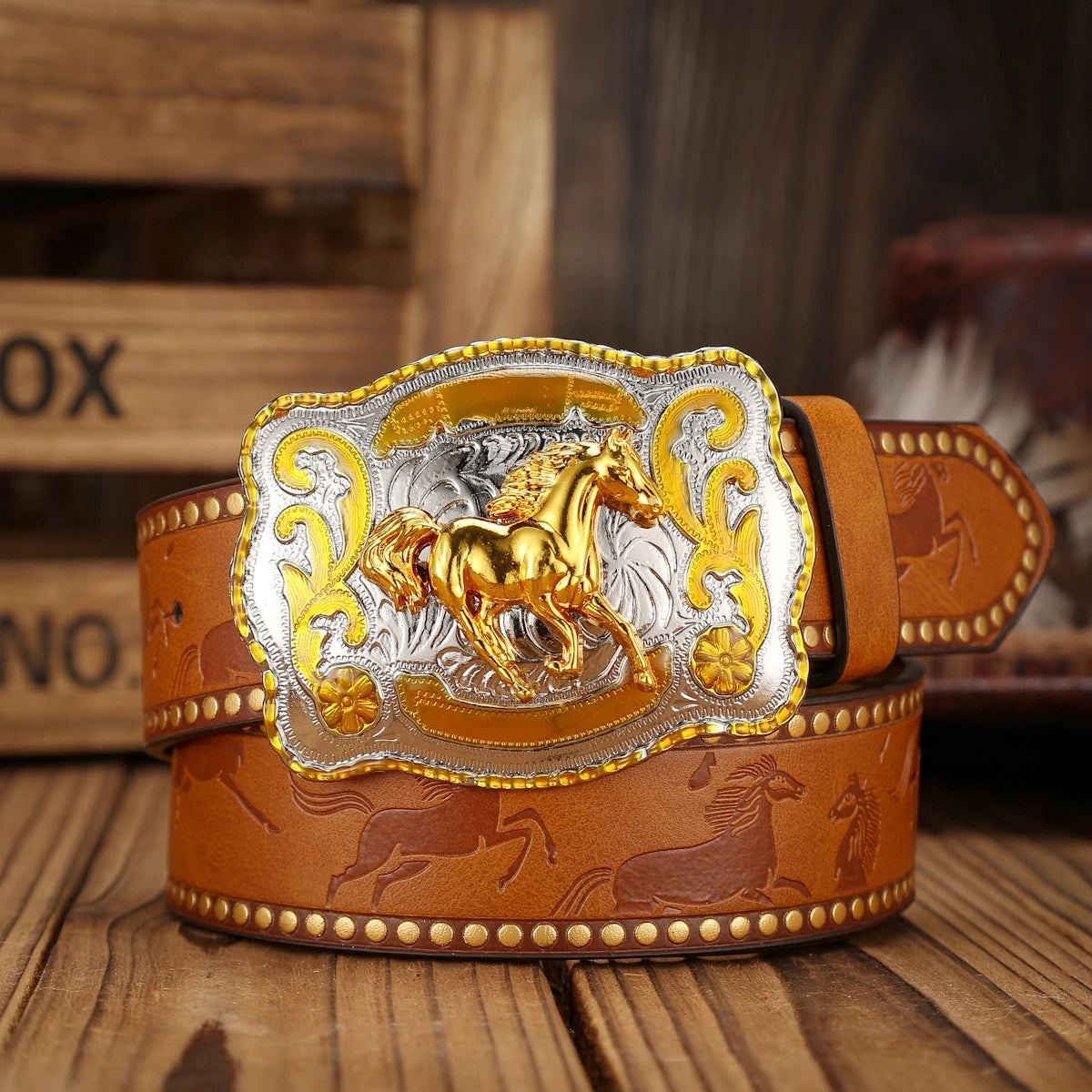 Cinturón Vaquero Heritage con Hebilla Clásica | Estilo Western Retro