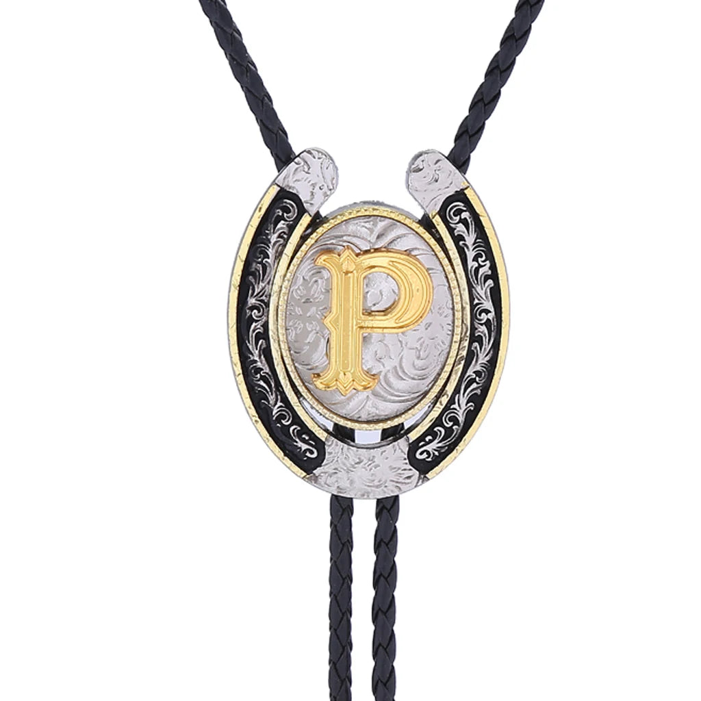 Corbata Vaquera "Herradura del Oeste" Bolo Tie Western Cowboy
