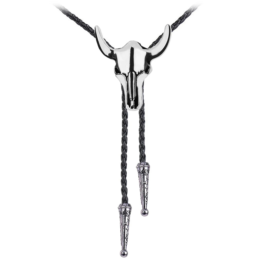 Corbata Vaquera "Oro del Rodeo" Bolo Tie Cowboy con Cabeza de Toro