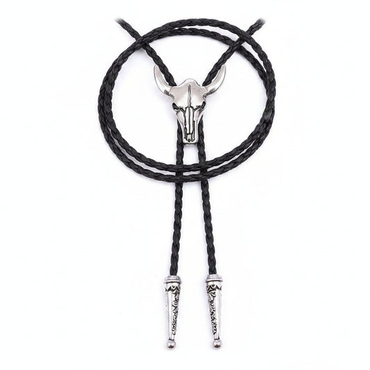 Corbata Vaquera "Oro del Rodeo" Bolo Tie Cowboy con Cabeza de Toro