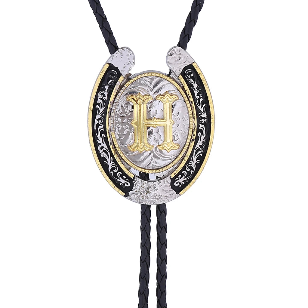 Corbata Vaquera "Herradura del Oeste" Bolo Tie Western Cowboy
