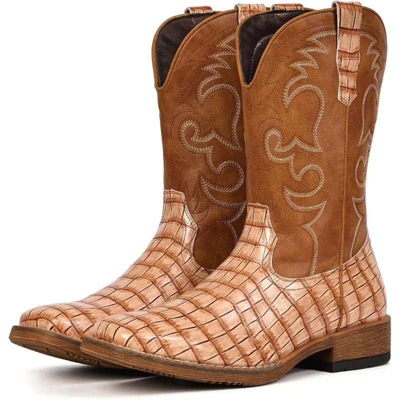 Botas Vaqueras Corazón Ranchero para Hombre – Cowboy Clásicas Bordadas