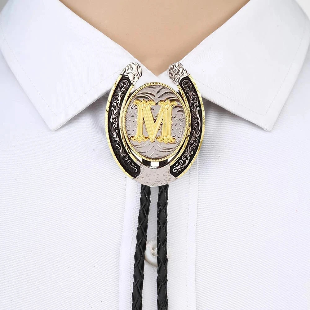 Corbata Vaquera "Herradura del Oeste" Bolo Tie Western Cowboy