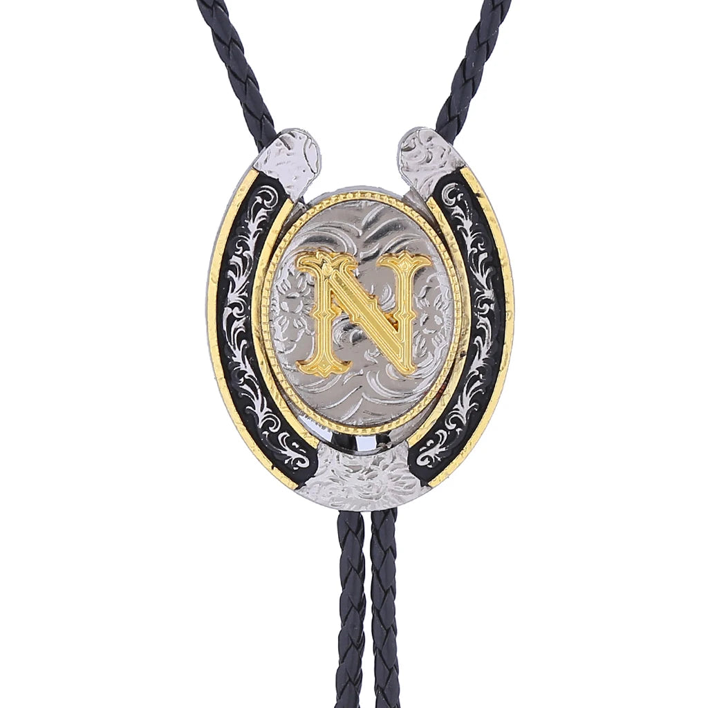 Corbata Vaquera "Herradura del Oeste" Bolo Tie Western Cowboy