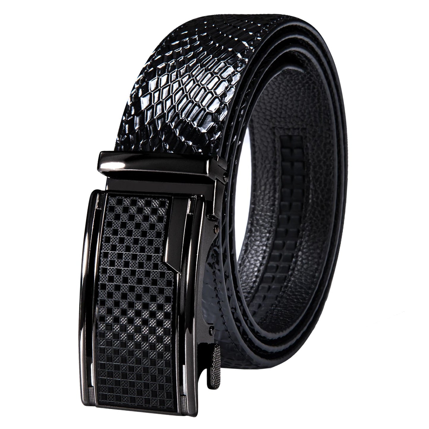Cinturón Caballero Supremo – Cuero Genuino con Hebilla Automática