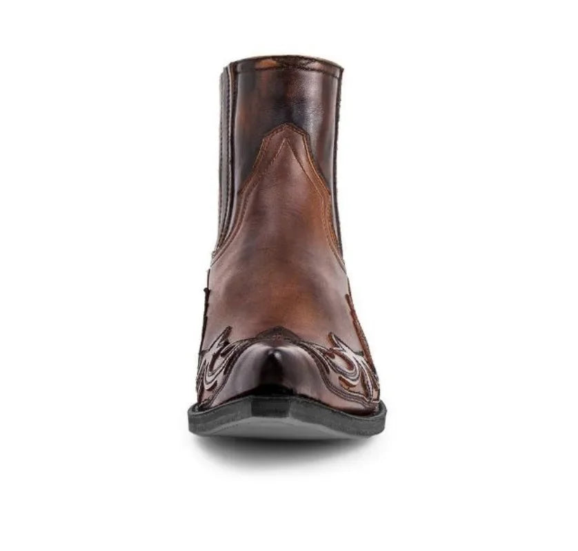 Botas Western "Espíritu Libre" – Chelsea Cowboy con Bordado y Punta Afilada