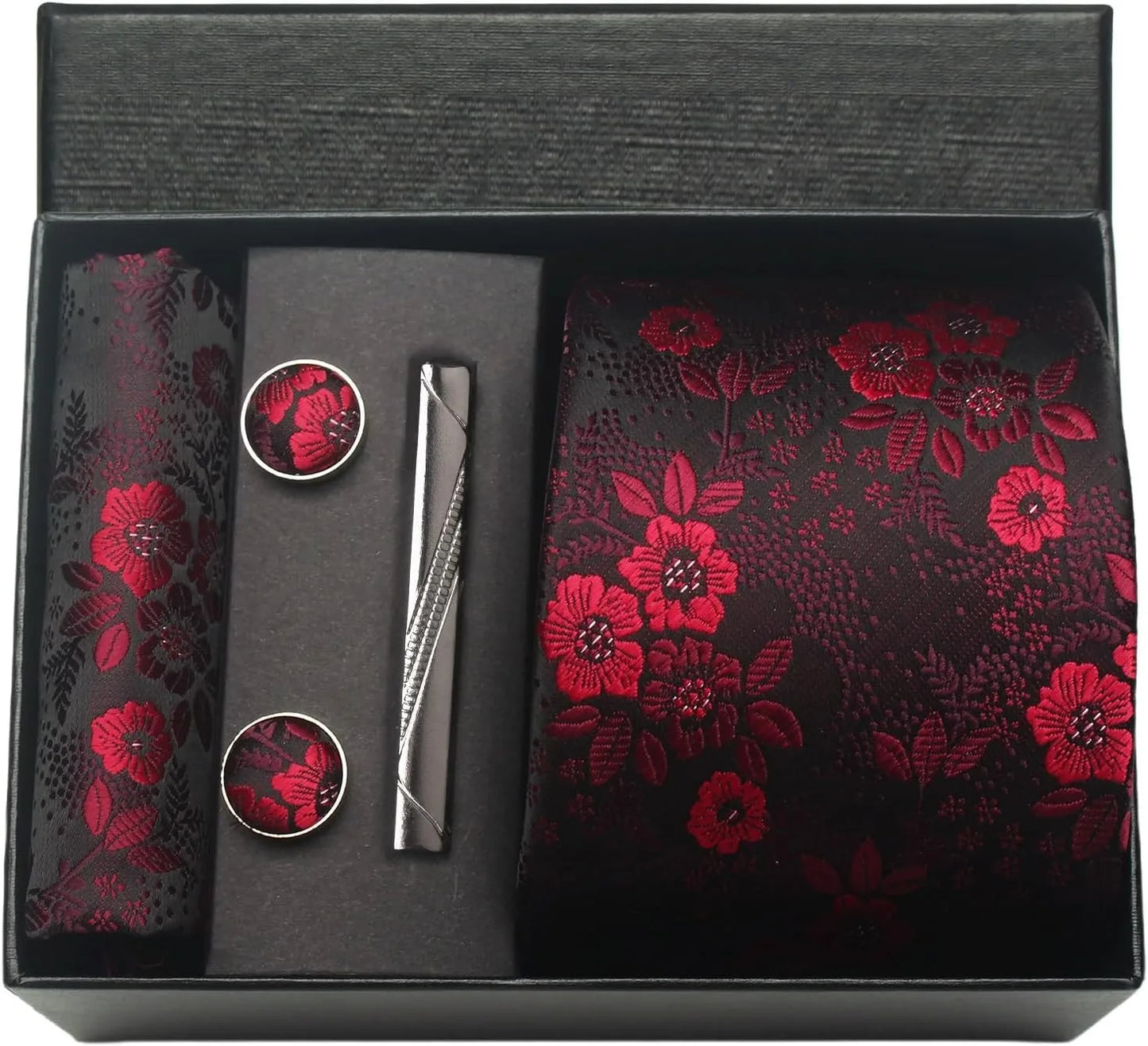 Set de Corbata Nobleza Real Paisley de Seda para Caballero – 5 Piezas