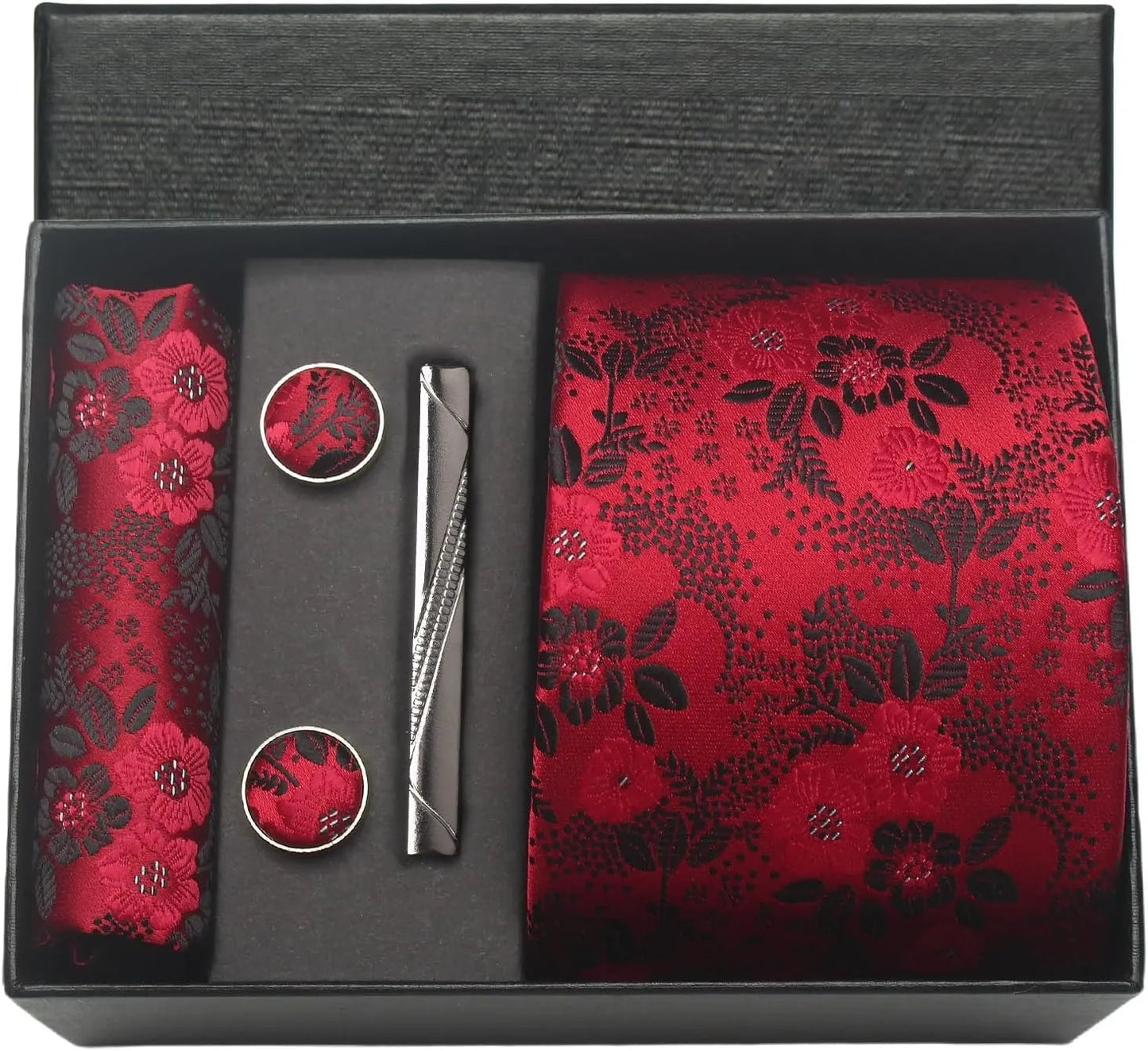 Set de Corbata Nobleza Real Paisley de Seda para Caballero – 5 Piezas