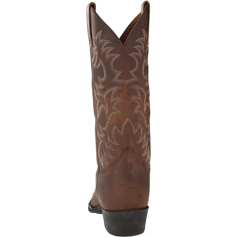 Botas Vaqueras Bordadas de Media Caña