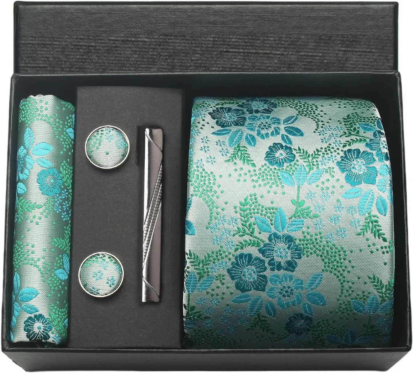Set de Corbata Nobleza Real Paisley de Seda para Caballero – 5 Piezas